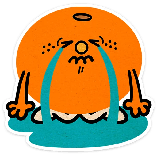 😭 Стикер «Тёплый Новый год» для Telegram