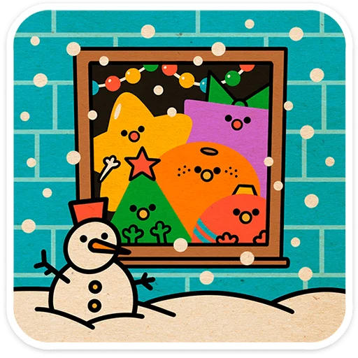 🎄 Стикер «Тёплый Новый год» для Telegram
