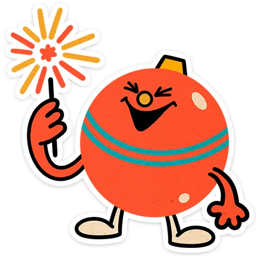 🎄 Стикер «Тёплый Новый год» для Telegram