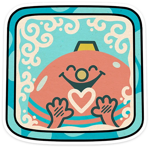 🎄 Стикер «Тёплый Новый год» для Telegram