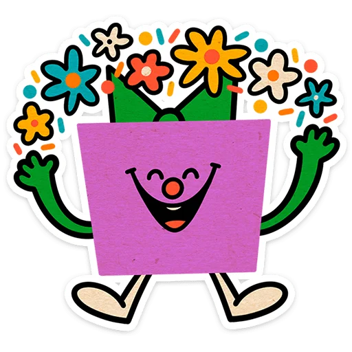 🎄 Стикер «Тёплый Новый год» для Telegram