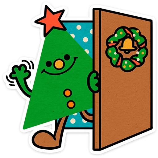 🎄 Стикер «Тёплый Новый год» для Telegram