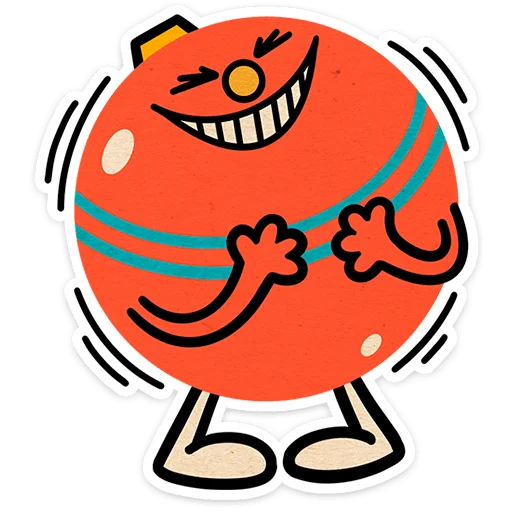 😆 Стикер «Тёплый Новый год» для Telegram