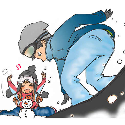 ⛷ Стикер «Нежинки» для Telegram