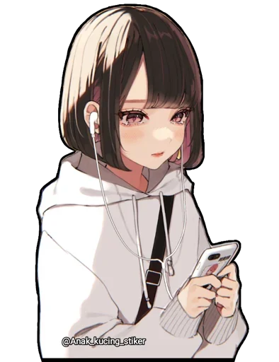 😍 Стикер «NezukoneZu ART» для Telegram