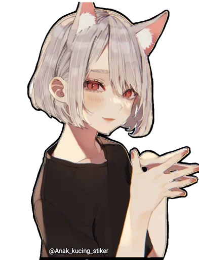 😍 Стикер «NezukoneZu ART» для Telegram