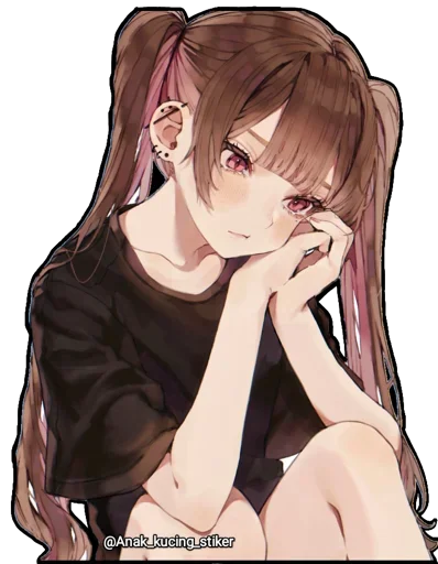 😍 Стикер «NezukoneZu ART» для Telegram