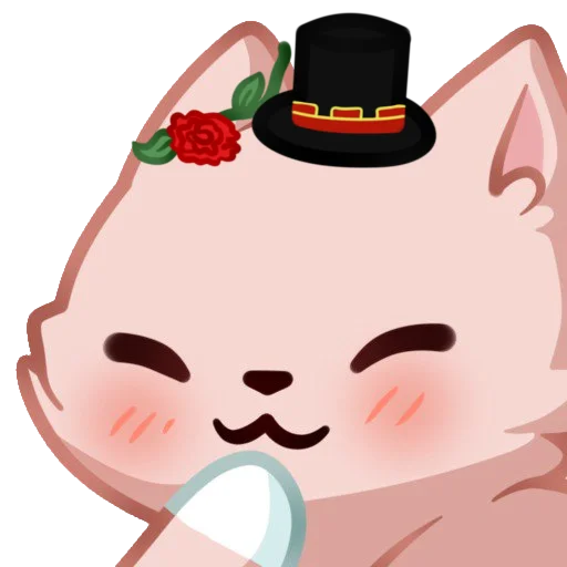 Стикерпак Ния котик для Telegram