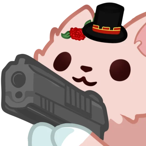 🔫 Стикер «Ния котик» для Telegram
