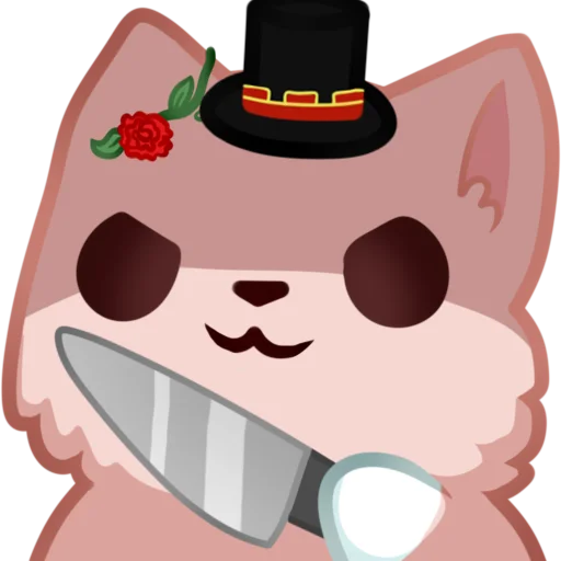 🔪 Стикер «Ния котик» для Telegram