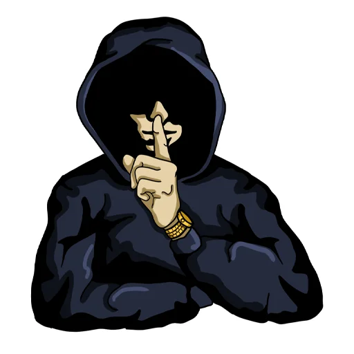 🤫 Стикер «Пробив» для Telegram