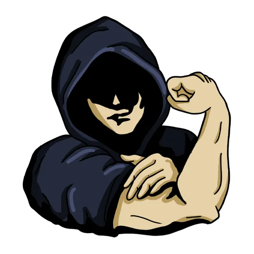 💪 Стикер «Пробив» для Telegram