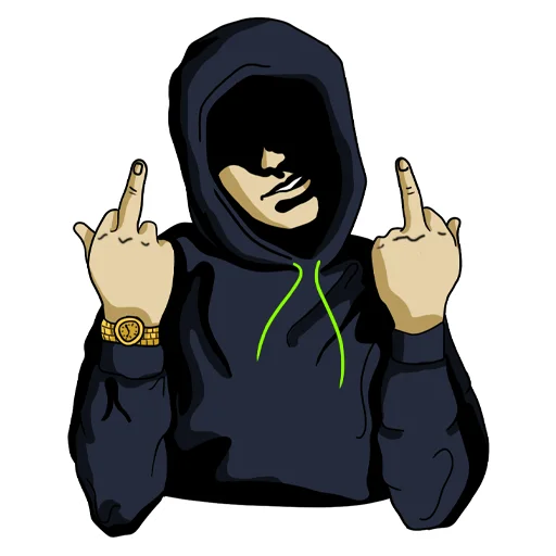 🖕 Стикер «Пробив» для Telegram