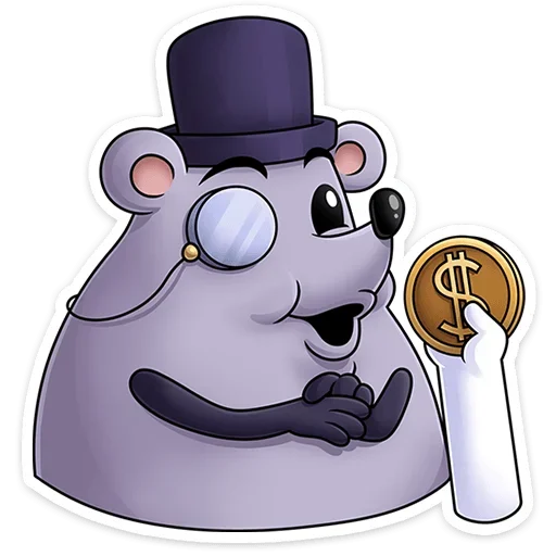 🧐 Стикер «Найс и Мистер Квартирный Крыс» для Telegram