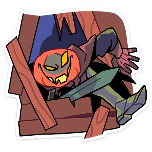 🎃 Стикер «Всадник Николас» для Telegram