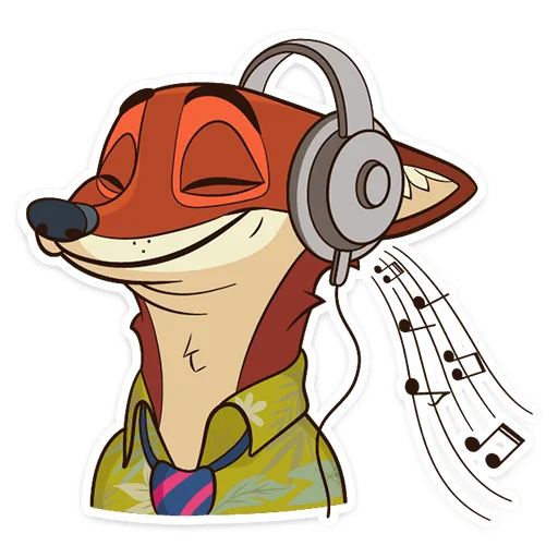 🎧 Стикер «Ник Уайлд» для Telegram