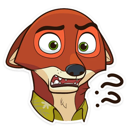 😱 Стикер «Ник Уайлд» для Telegram