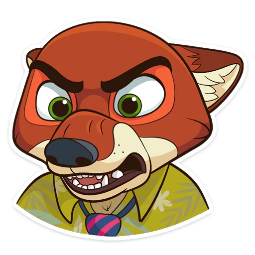 🤬 Стикер «Ник Уайлд» для Telegram