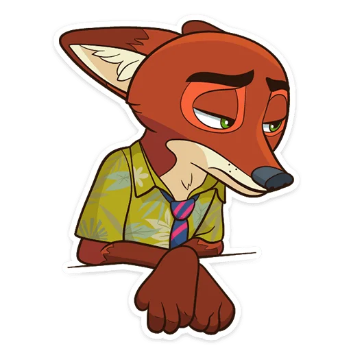 😮‍💨 Стикер «Ник Уайлд» для Telegram