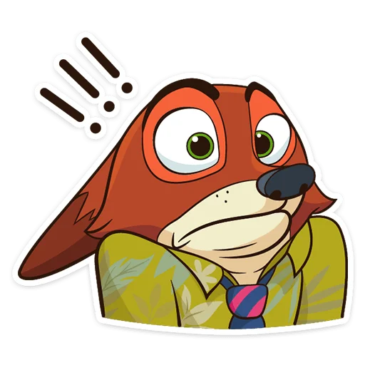 😳 Стикер «Ник Уайлд» для Telegram