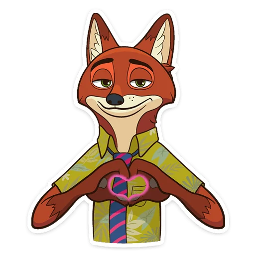 🫶 Стикер «Ник Уайлд» для Telegram