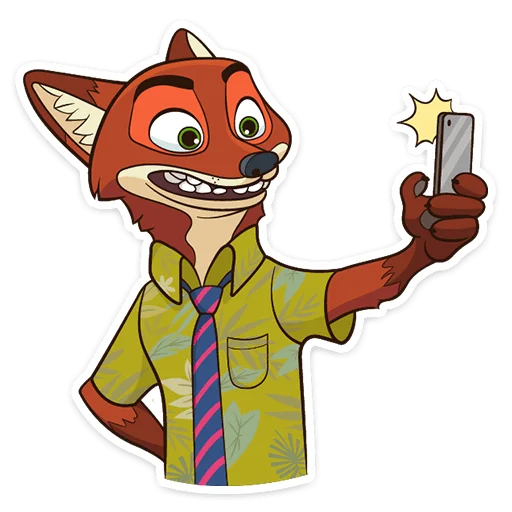 🤳 Стикер «Ник Уайлд» для Telegram