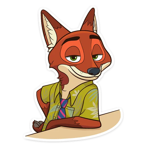 😏 Стикер «Ник Уайлд» для Telegram