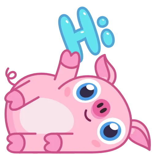 👋 Стикер «Nick Wallow Pig» для Telegram