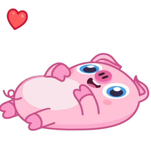 😘 Стикер «Nick Wallow Pig» для Telegram