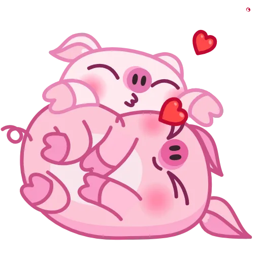 🥰 Стикер «Nick Wallow Pig» для Telegram