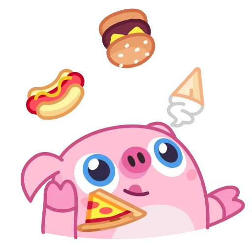 😋 Стикер «Nick Wallow Pig» для Telegram