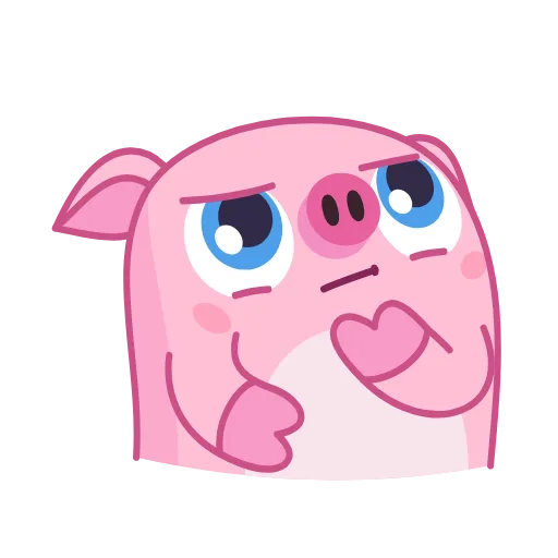 🤔 Стикер «Nick Wallow Pig» для Telegram