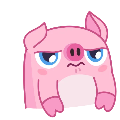 😖 Стикер «Nick Wallow Pig» для Telegram
