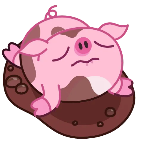 😞 Стикер «Nick Wallow Pig» для Telegram