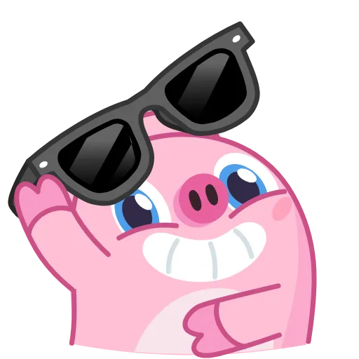 😎 Стикер «Nick Wallow Pig» для Telegram