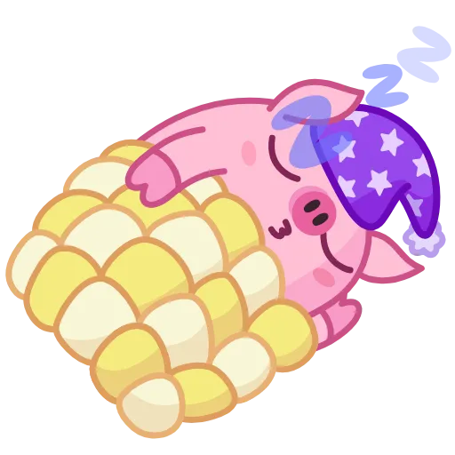 😴 Стикер «Nick Wallow Pig» для Telegram