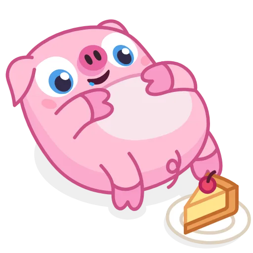 🤤 Стикер «Nick Wallow Pig» для Telegram