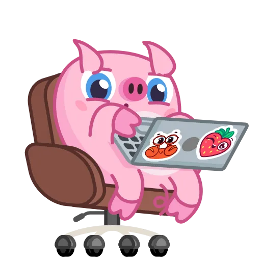 😓 Стикер «Nick Wallow Pig» для Telegram