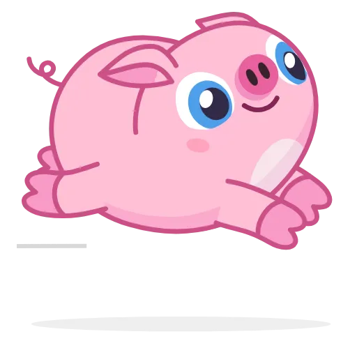 🏃‍♂️ Стикер «Nick Wallow Pig» для Telegram