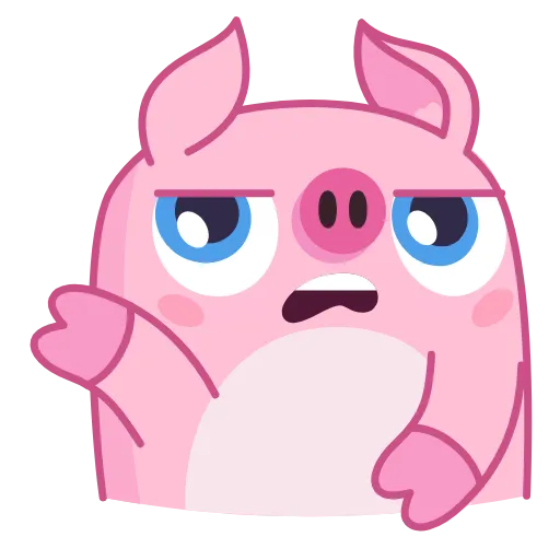🤦‍♂️ Стикер «Nick Wallow Pig» для Telegram