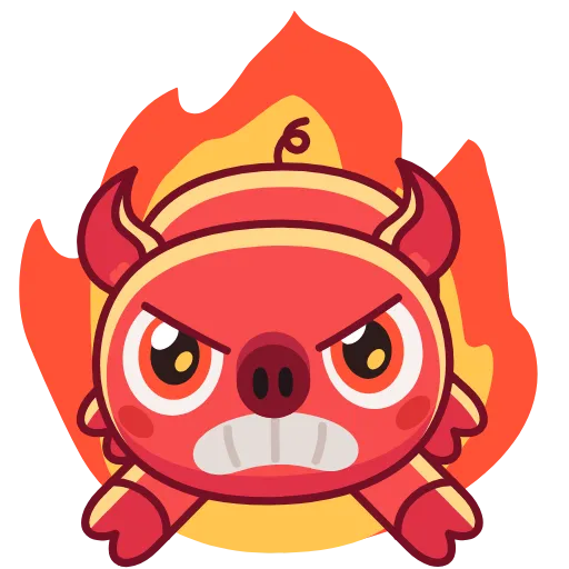 😡 Стикер «Nick Wallow Pig» для Telegram