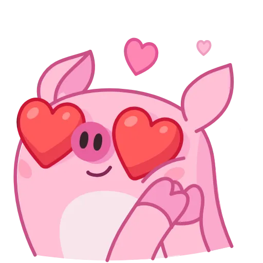 😍 Стикер «Nick Wallow Pig» для Telegram