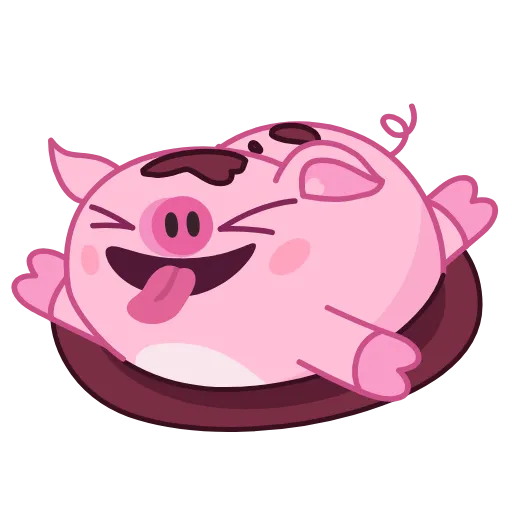 😝 Стикер «Nick Wallow Pig» для Telegram