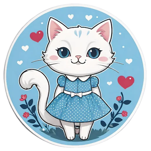 ❤ Стикер «Niedliche Katze» для Telegram