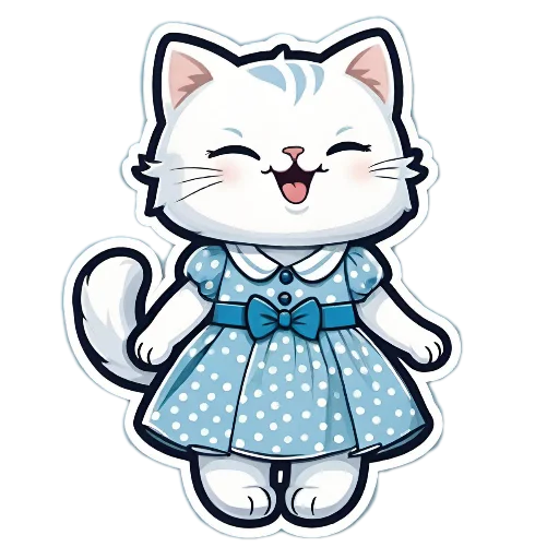 ☺ Стикер «Niedliche Katze» для Telegram