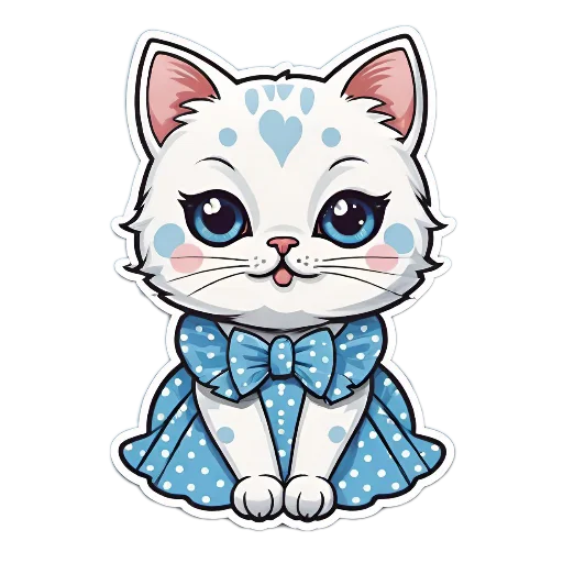 ☺ Стикер «Niedliche Katze» для Telegram