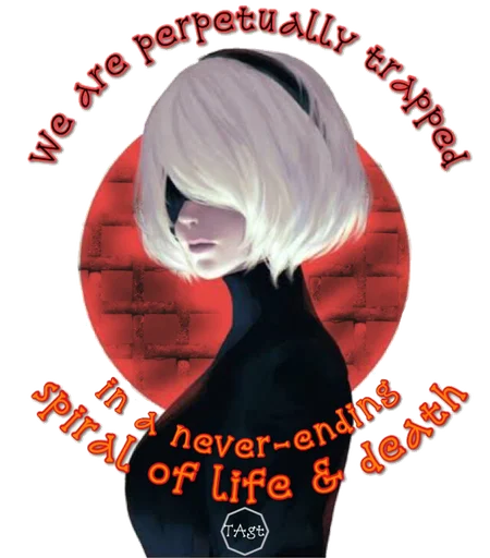 ⭕️ Стикер «NieRAutomata» для Telegram