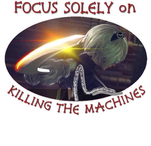 🗡 Стикер «NieRAutomata» для Telegram