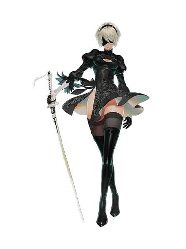 🗡 Стикер «NieRAutomata» для Telegram