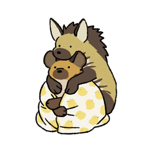 👨‍👦 Стикер «hyenas» для Telegram